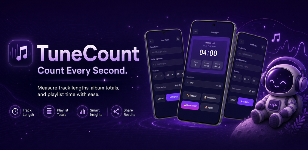 TuneCount banner